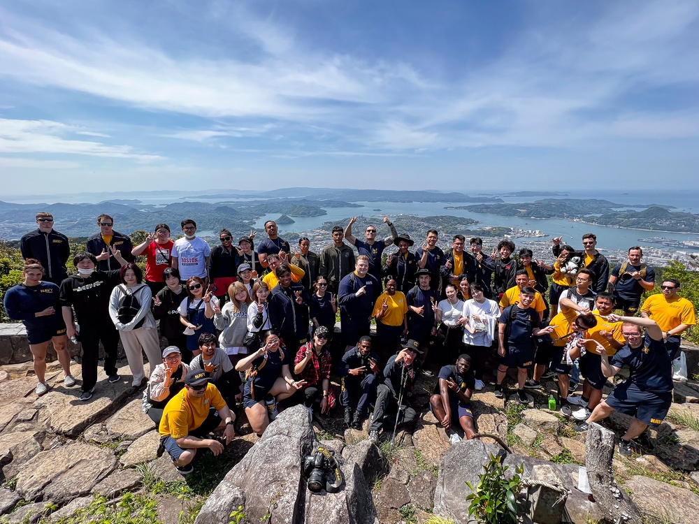 CFAS Personnel Conducts a Cleanup at Mount Eboshi