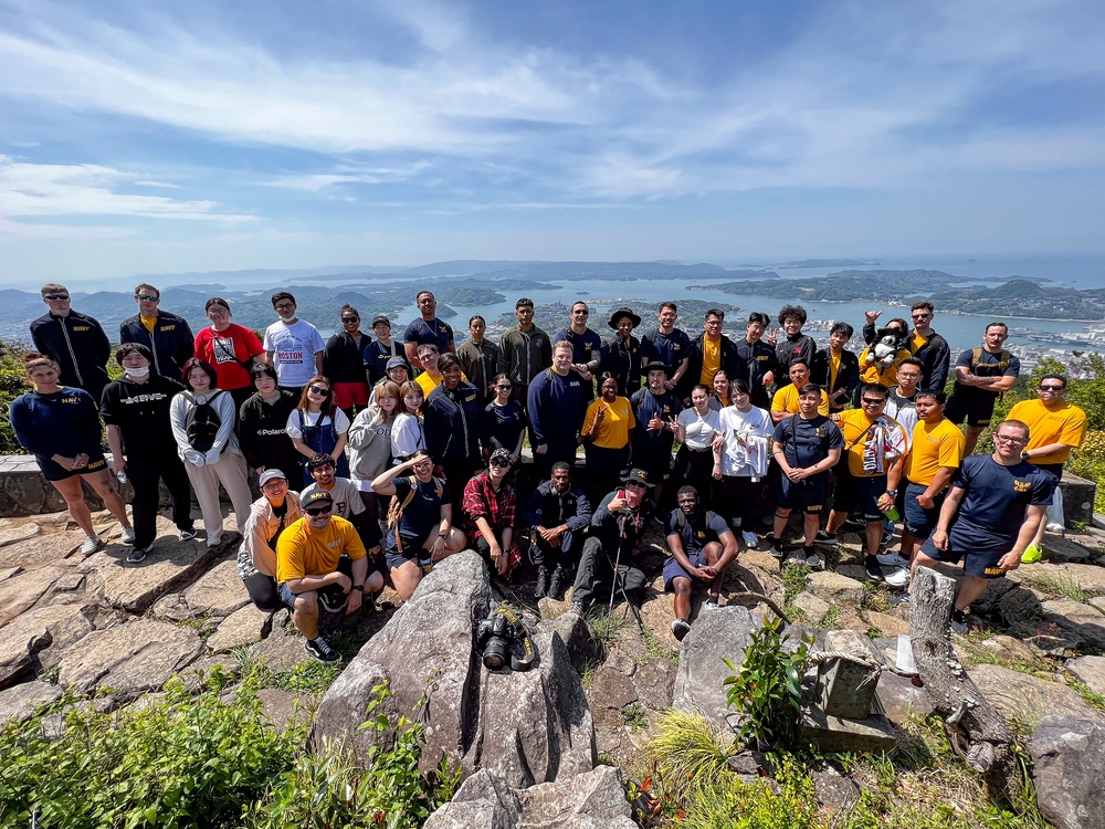 CFAS Personnel Conducts a Cleanup at Mount Eboshi