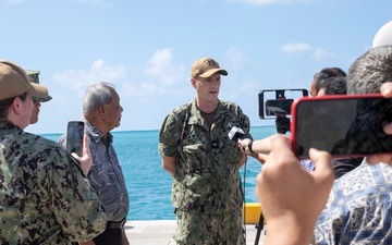 Emory S. Land Makes Port Call in Saipan