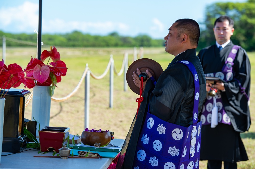 Pacific Missile Range Facility (PMRF) Conducts Blessing Ceremony at Historic Mānā Camp Japanese Cemetery