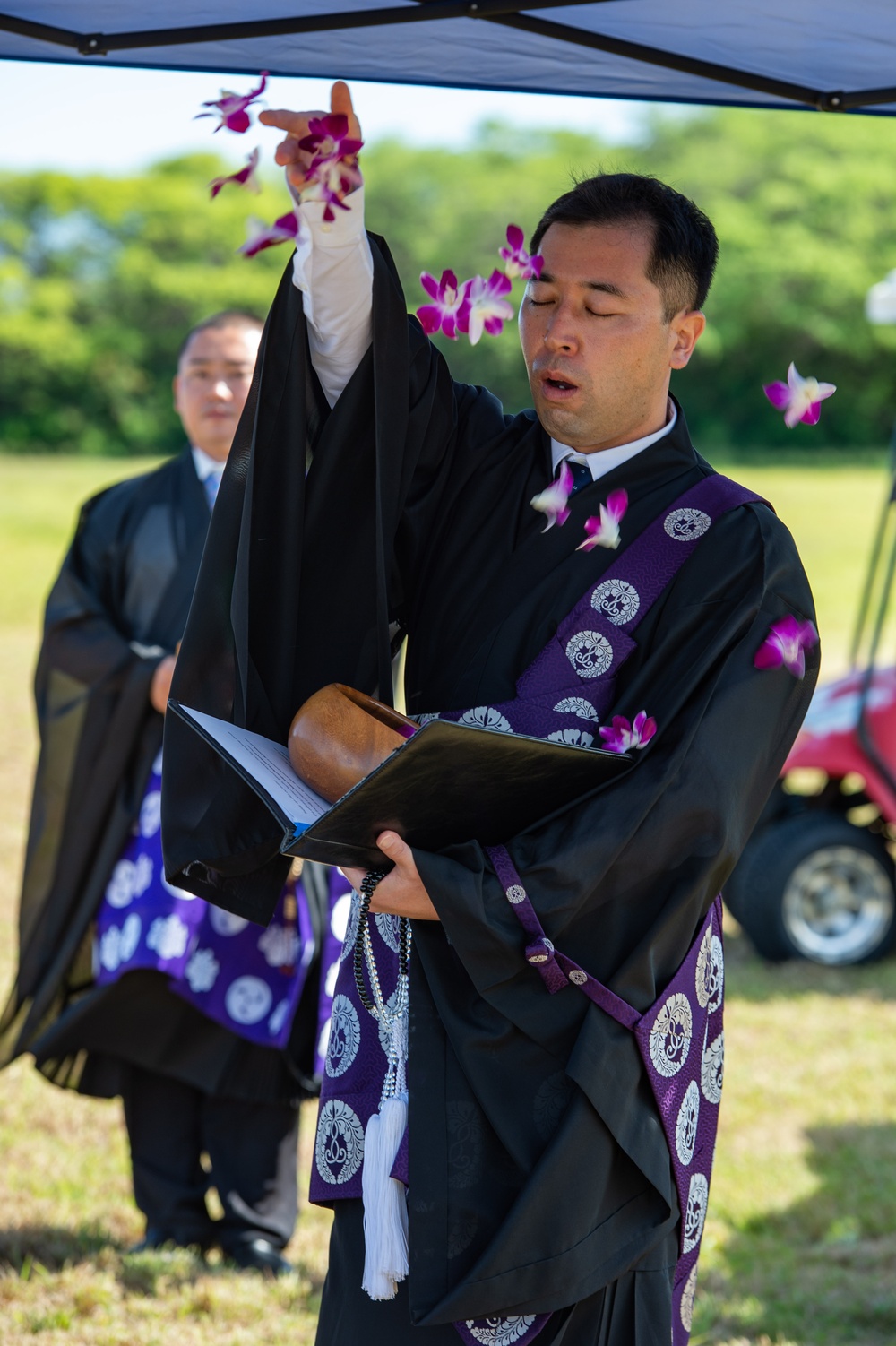 Pacific Missile Range Facility (PMRF) Conducts Blessing Ceremony at Historic Mānā Camp Japanese Cemetery