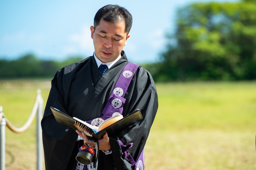 Pacific Missile Range Facility (PMRF) Conducts Blessing Ceremony at Historic Mānā Camp Japanese Cemetery