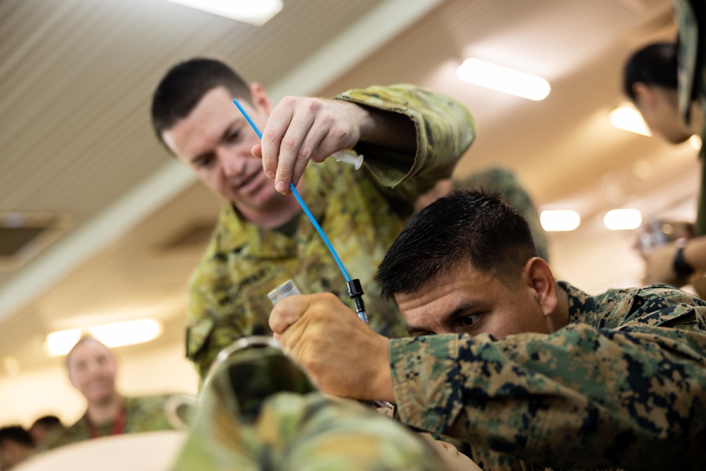 MRF-D, ADF, and British Army medical teams participate in airway lab