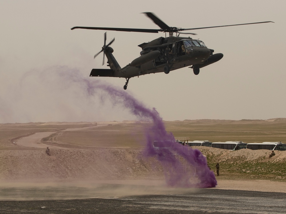 Task Force Spartan Crisis Response Task Force trains in Kuwait