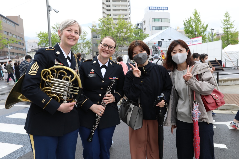 USAG Japan in Kure, USARJ Band take part in first full-scale Kure Port Festival in four years