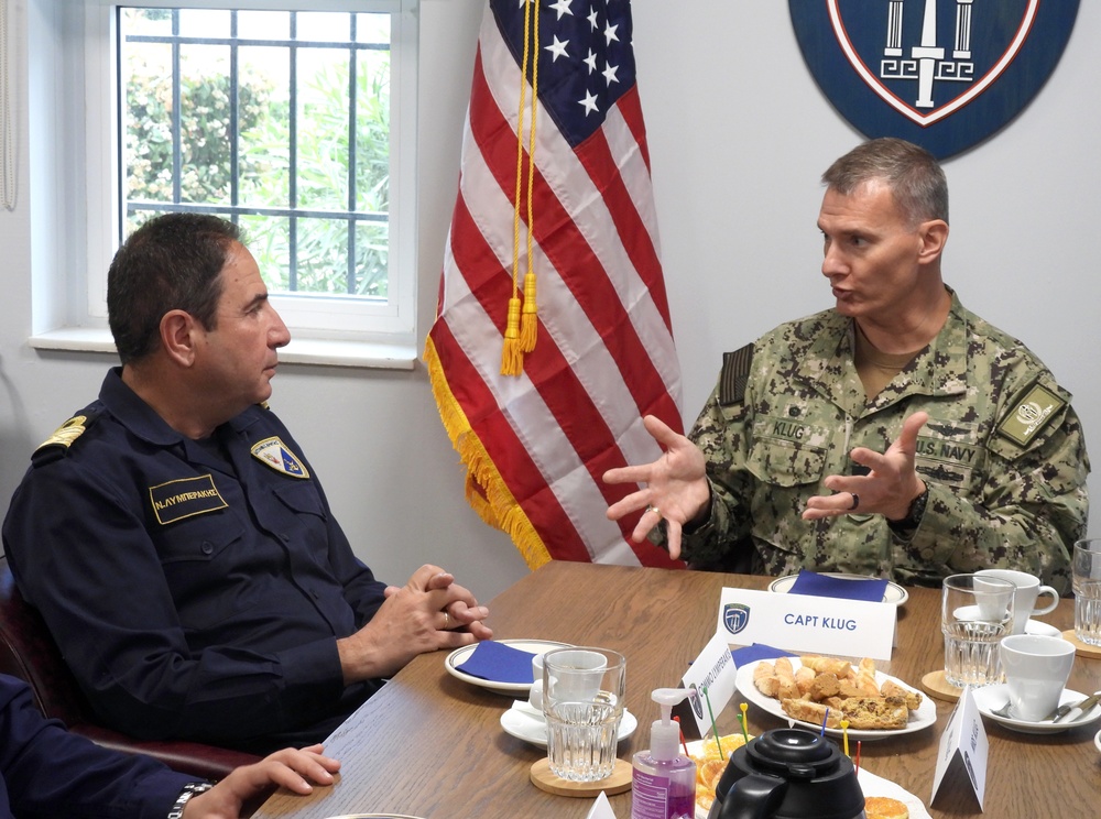 Hellenic Naval Base Commanding Officer Visits NSA Souda Bay