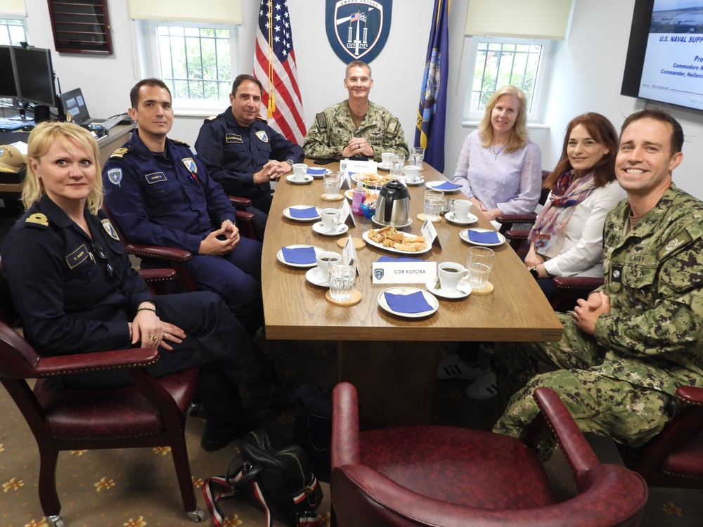 Hellenic Naval Base Commanding Officer Visits NSA Souda Bay