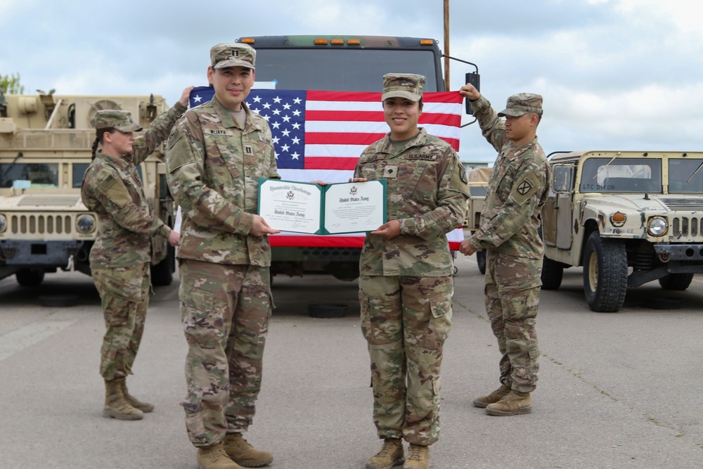 Spc. Iriene Soto Reenlistment Ceremony
