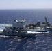 USS Truxtun Replenishment-at-Sea with MV Asterix and HMCS Montreal