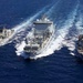 USS Truxtun Replenishment-at-Sea with MV Asterix and HMCS Montreal