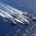 USS Truxtun Replenishment-at-Sea with MV Asterix and HMCS Montreal