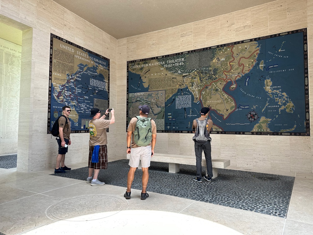 Makin Island Chiefs Visit American Cemetery