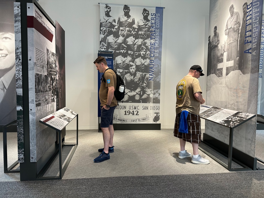 Makin Island Chiefs Visit American Cemetery