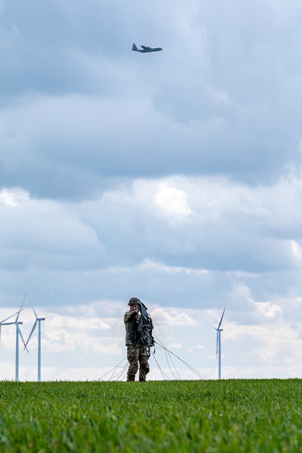 SOCEUR Paratroopers Jump Near Alzey, Germany