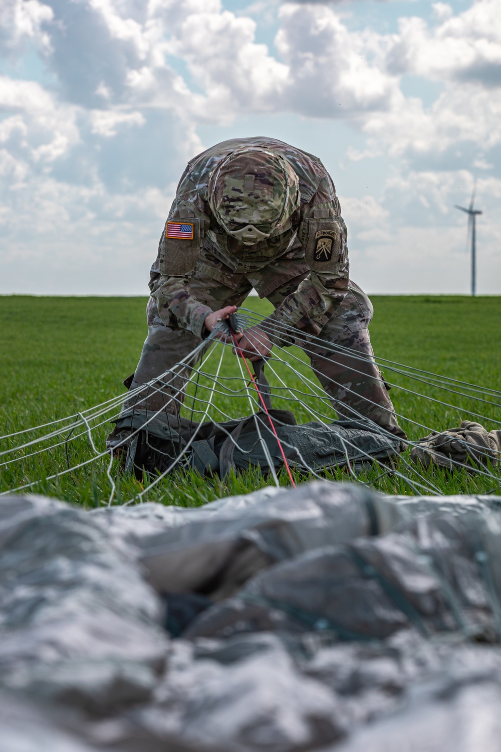 SOCEUR Paratroopers Jump Near Alzey, Germany