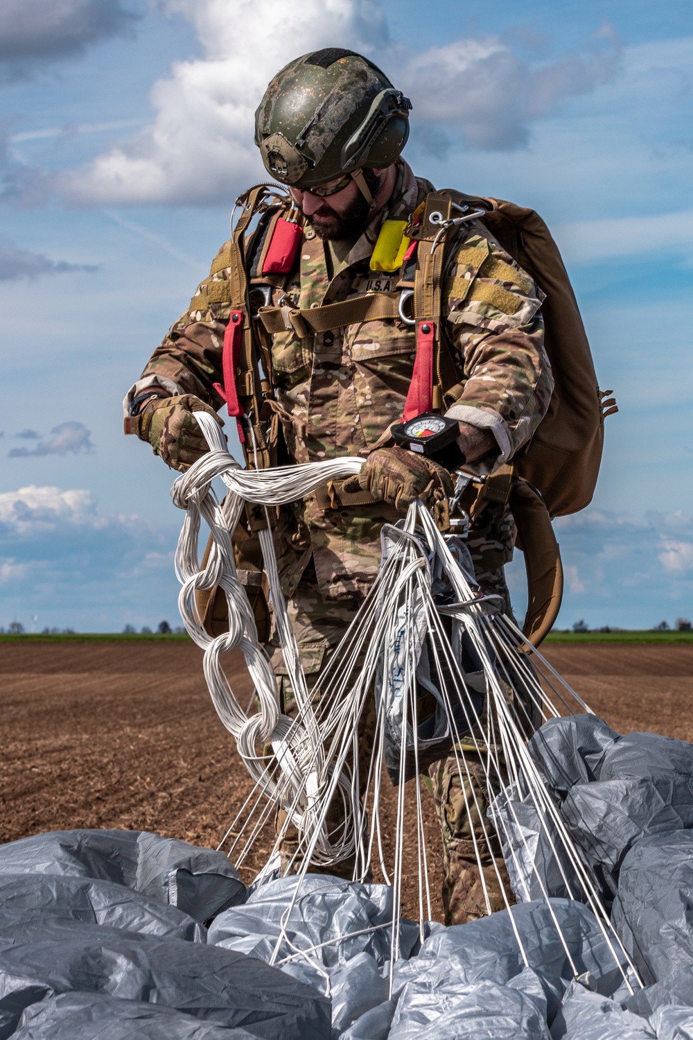 SOCEUR Paratroopers Jump Near Alzey, Germany