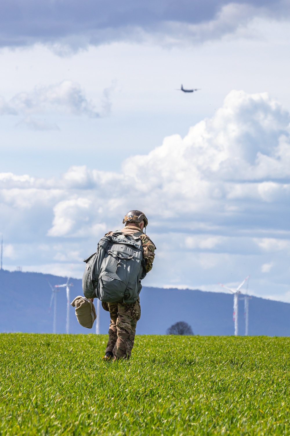 SOCEUR Paratroopers Jump Near Alzey, Germany