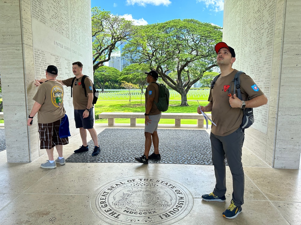 Makin Island Chiefs Visit American Cemetery