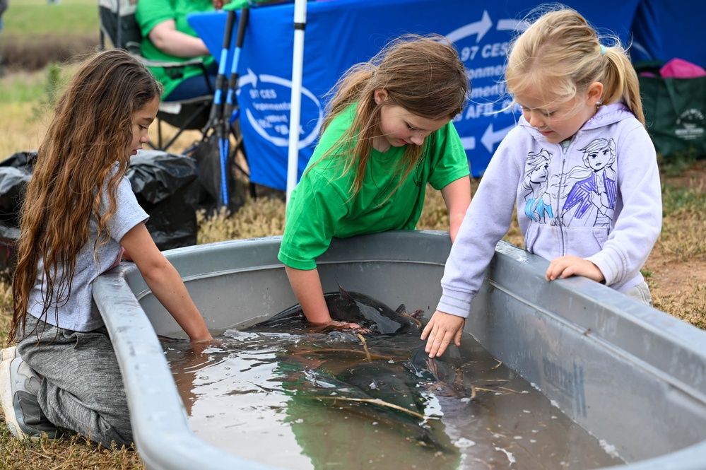 97 CES keeps it ‘reel’ during Earth Day fishing derby