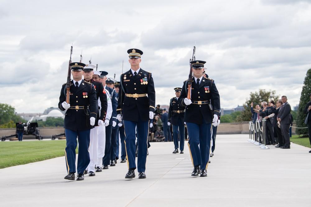 Armed Forces Full Honors Arrival ceremony in honor of the president of the Philippines, Ferdinand Romualdez Marcos Jr.