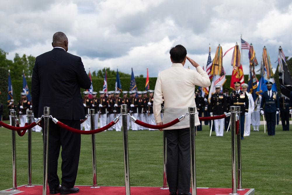 Armed Forces Full Honors Arrival ceremony in honor of the president of the Philippines, Ferdinand Romualdez Marcos Jr.