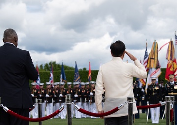 Armed Forces Full Honors Arrival ceremony in honor of the president of the Philippines, Ferdinand Romualdez Marcos Jr.
