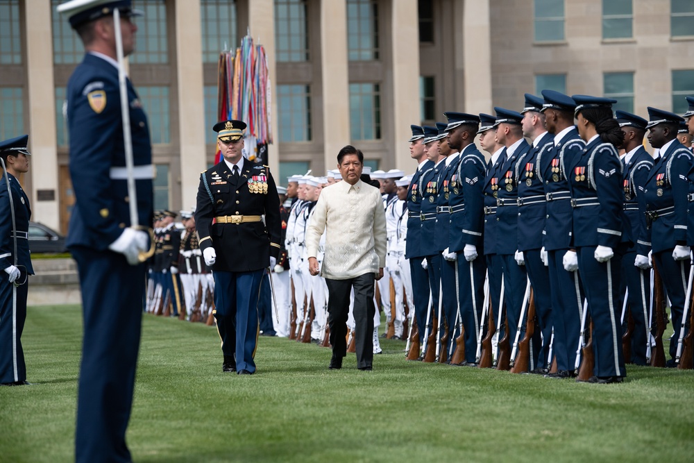 rmed Forces Full Honors Arrival ceremony in honor of the president of the Philippines, Ferdinand Romualdez Marcos Jr.