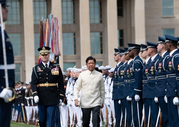 rmed Forces Full Honors Arrival ceremony in honor of the president of the Philippines, Ferdinand Romualdez Marcos Jr.