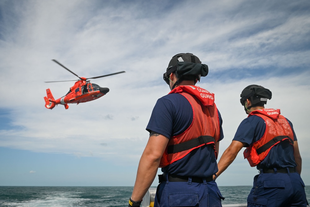 U.S. Coast Guard Station Marathon conducts helicopter operations training