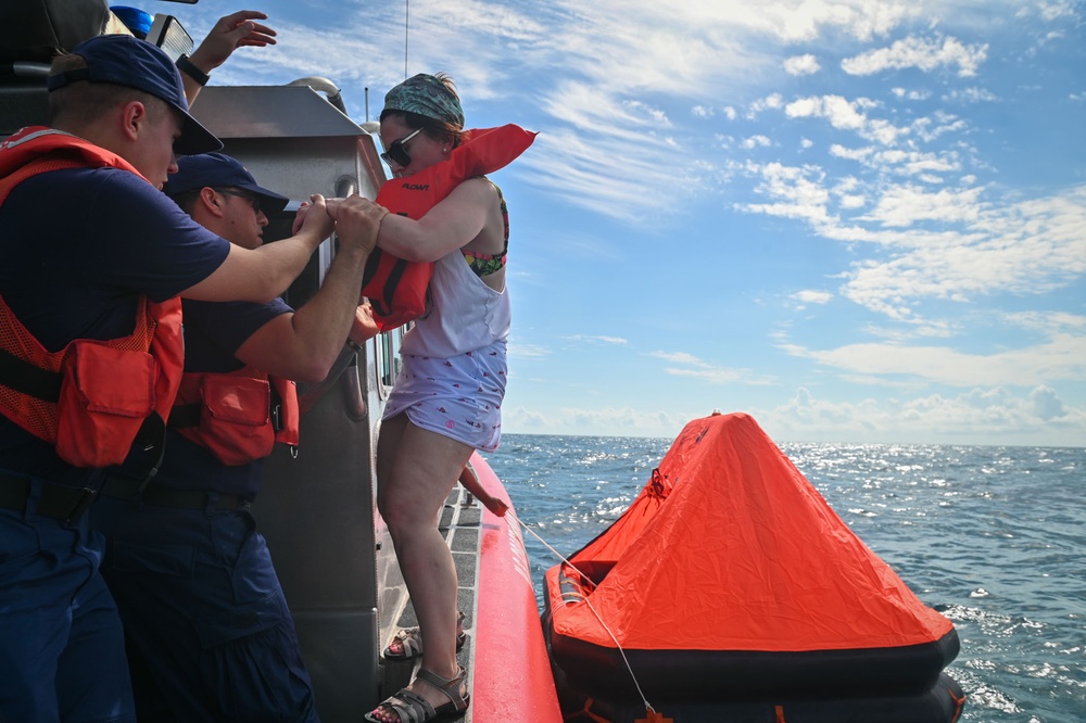 Coast Guard Station Marathon rescues two mariners from capsized vessel