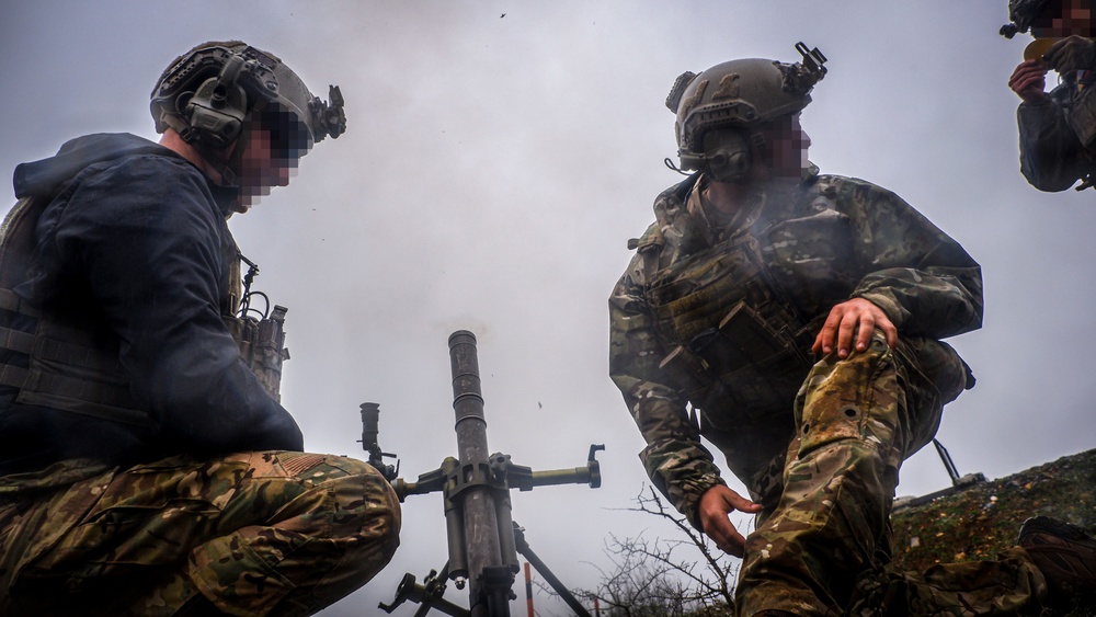 Georgian Special Operations Forces conduct combined weapons training alongside US Army Green Berets
