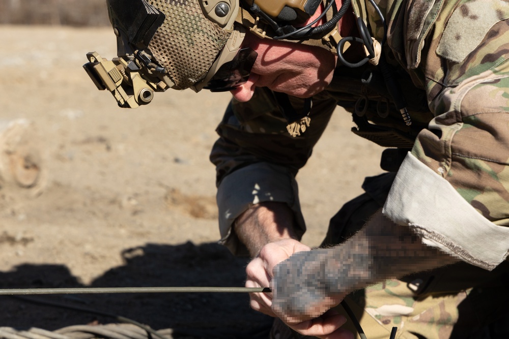 US Army Green Berets conduct explosives training using C-4