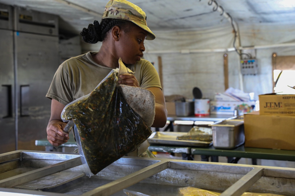 Culinary Specialists Provide Meals for Training Soldiers in Romania