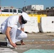 USS Abraham Lincoln SAPR VA team members promote sexual assault awareness