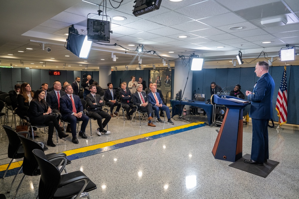 NASCAR/Charlette Motor Speedway/Coca-Cola leaders meet with Senior Defense Leadership