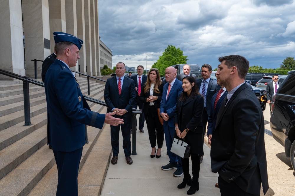 NASCAR/Charlette Motor Speedway/Coca-Cola leaders meet with Senior Defense Leadership