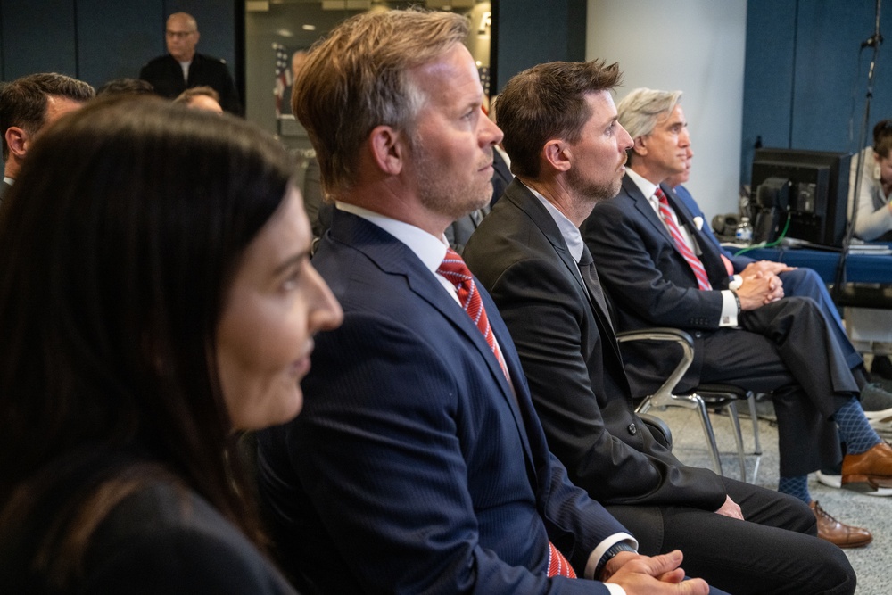 NASCAR/Charlette Motor Speedway/Coca-Cola leaders meet with Senior Defense Leadership