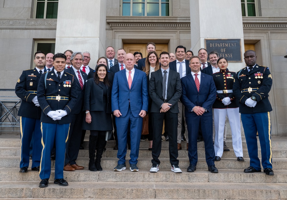 NASCAR/Charlette Motor Speedway/Coca-Cola leaders meet with Senior Defense Leadership