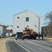 Contractors move fourth World War II-era barracks to new location in April 2023