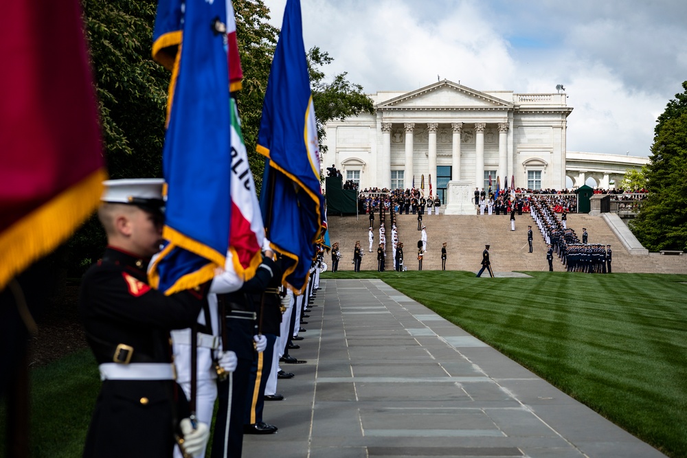 Philippine President Ferdinand R. Marcos Jr. Participates in an Armed Forces Full Honors Wreath-Laying Ceremony at the Tomb of the Unknown Soldier