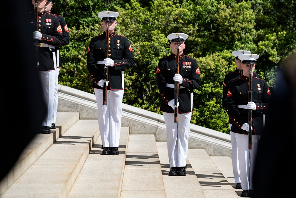 Philippine President Ferdinand R. Marcos Jr. Participates in an Armed Forces Full Honors Wreath-Laying Ceremony at the Tomb of the Unknown Soldier