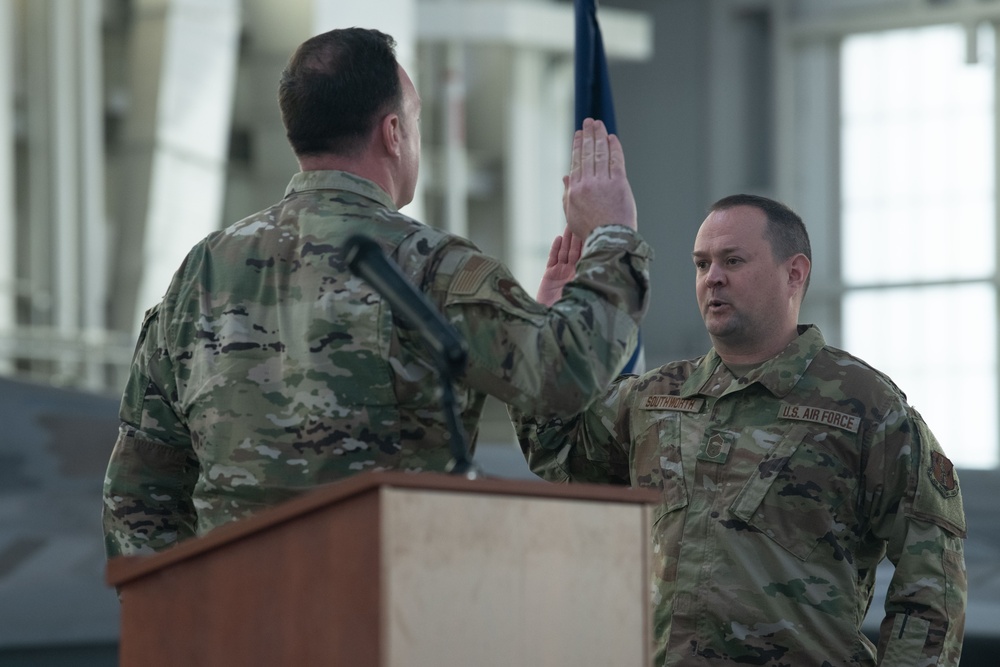 Senior Master Sgt. Southworth promotes to Chief Master Sgt.