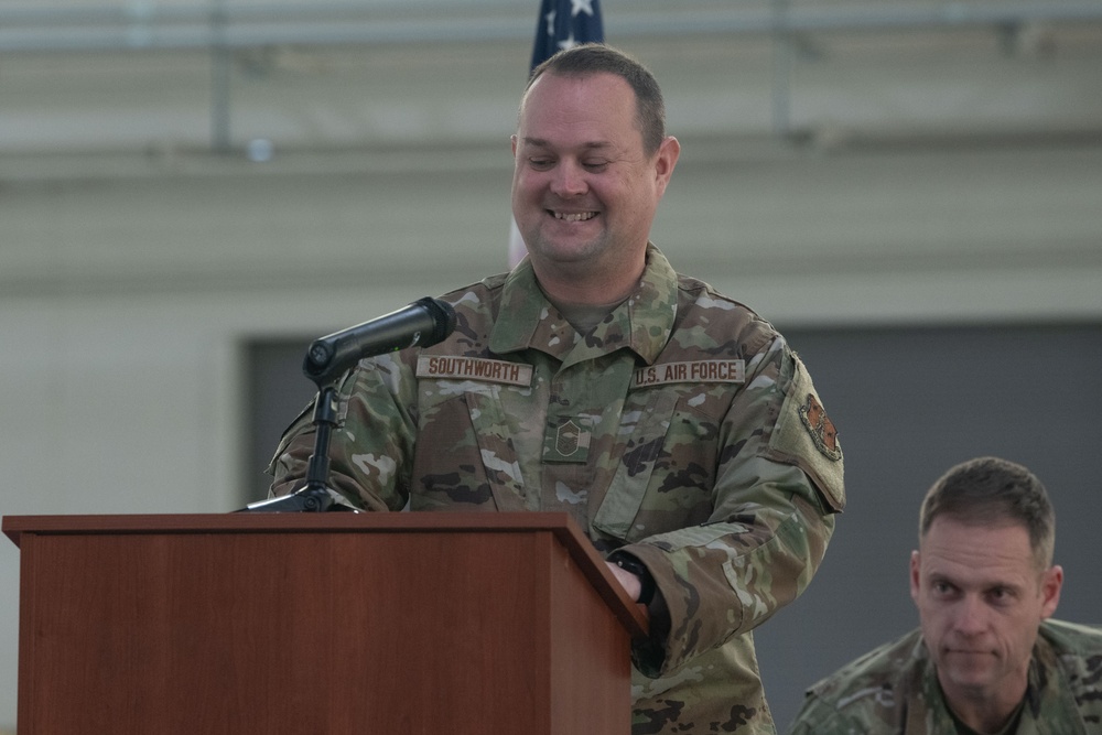 Senior Master Sgt. Southworth promotes to Chief Master Sgt.