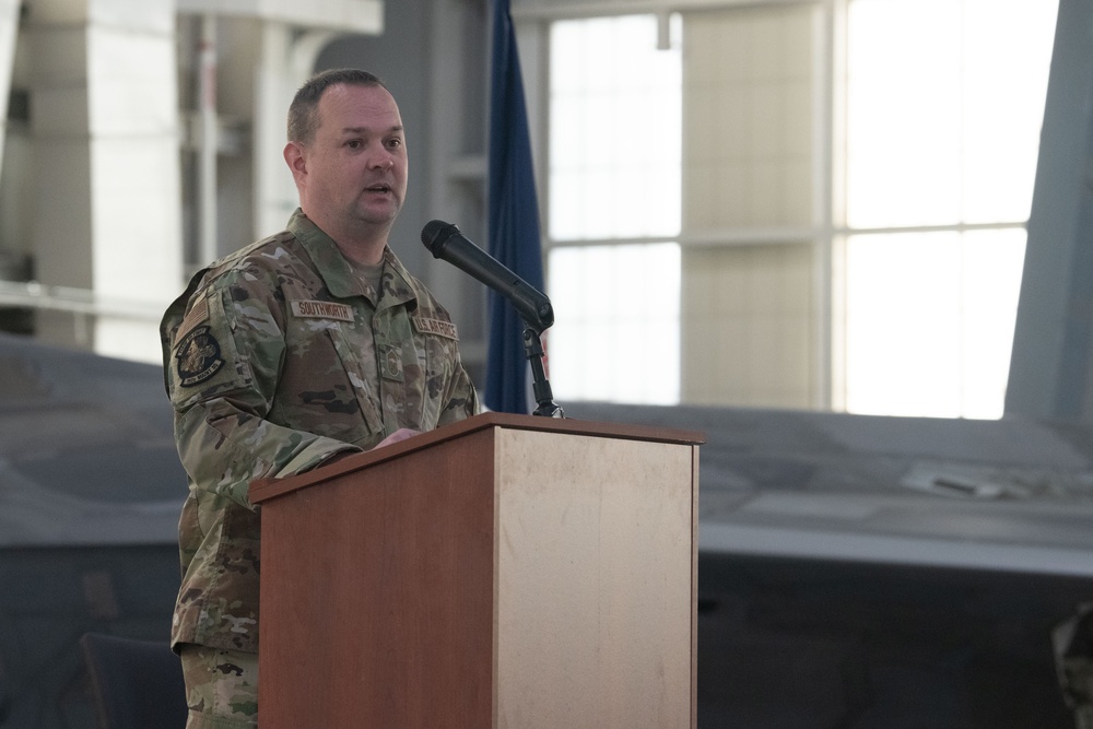 Senior Master Sgt. Southworth promotes to Chief Master Sgt.