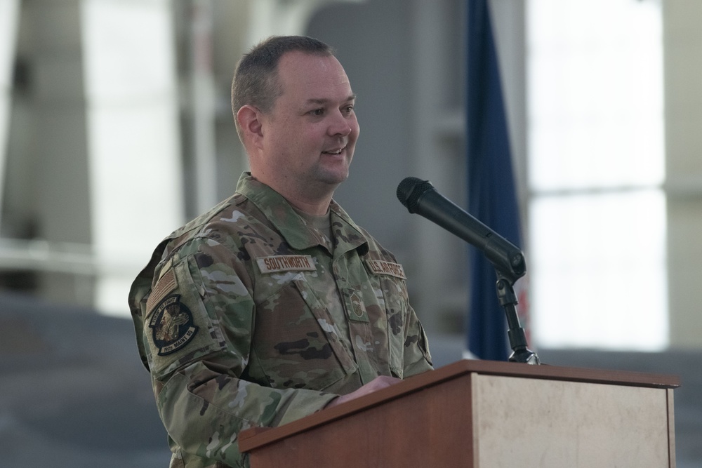 Senior Master Sgt. Southworth promotes to Chief Master Sgt.