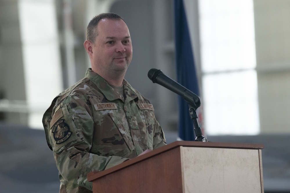 Senior Master Sgt. Southworth promotes to Chief Master Sgt.