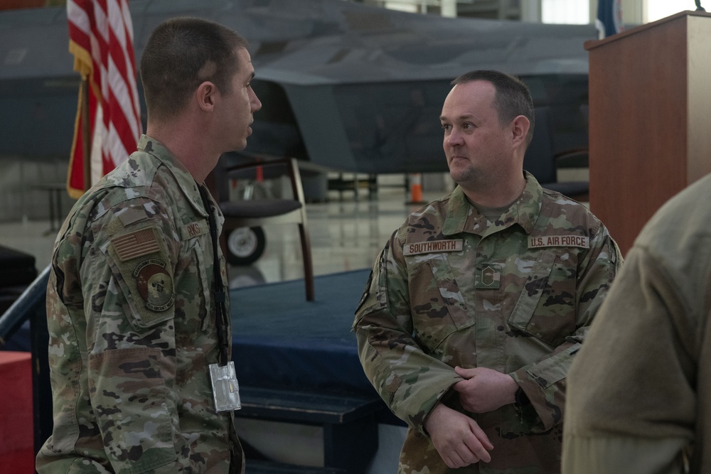 Senior Master Sgt. Southworth promotes to Chief Master Sgt.