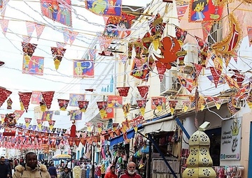 Libyans shop for supplies for the upcoming Eid celebrations.