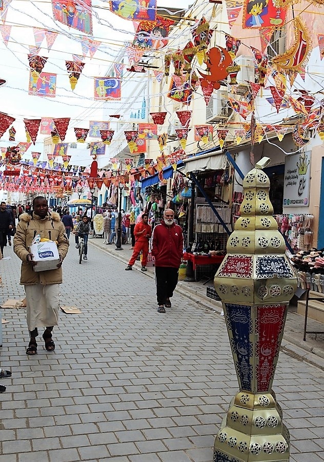 Libyans shop for supplies for the upcoming Eid celebrations.