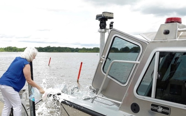 Christening Mobile District Survey Vessel “Miss Agnes”